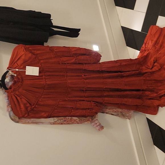 Zimmermann silk tiered midi dress size 2 - Picture 3 of 3